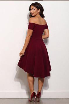Burgundy Dress Short High Low Prom Dresses A Line Off Shoulder High Low Burgundy Short Prom Burgundy Dress Short High Low Prom Dresses A Line Off Shoulder High Low Burgundy Short Prom