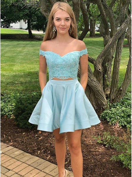 Off the Shoulder Short Mint Green Lace Prom Dresses, Off Shoulder Shor jbydress Off the Shoulder Short Mint Green Lace Prom Dresses, Off Shoulder Shor jbydress