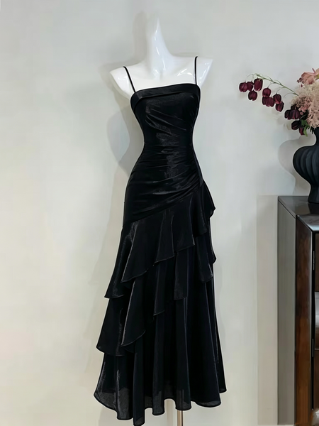 Cute  Blue Black Mermaid Mermaid Long Prom Dresses,  Mermaid Long Formal Graduation Dresses