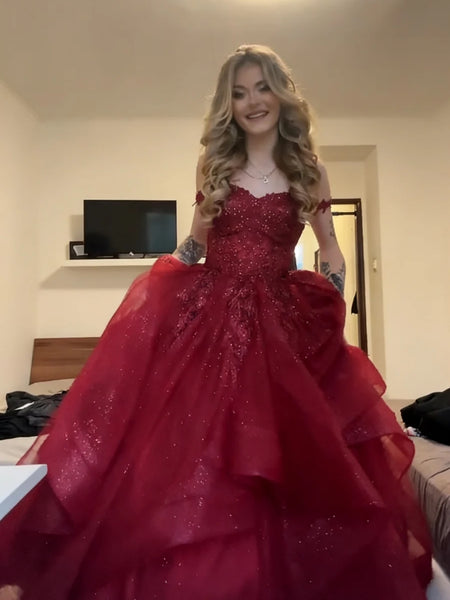 Off the Shoulder Burgundy Lace Prom Dresses, Wine Red Off Shoulder Lace Formal Homecoming Dresses