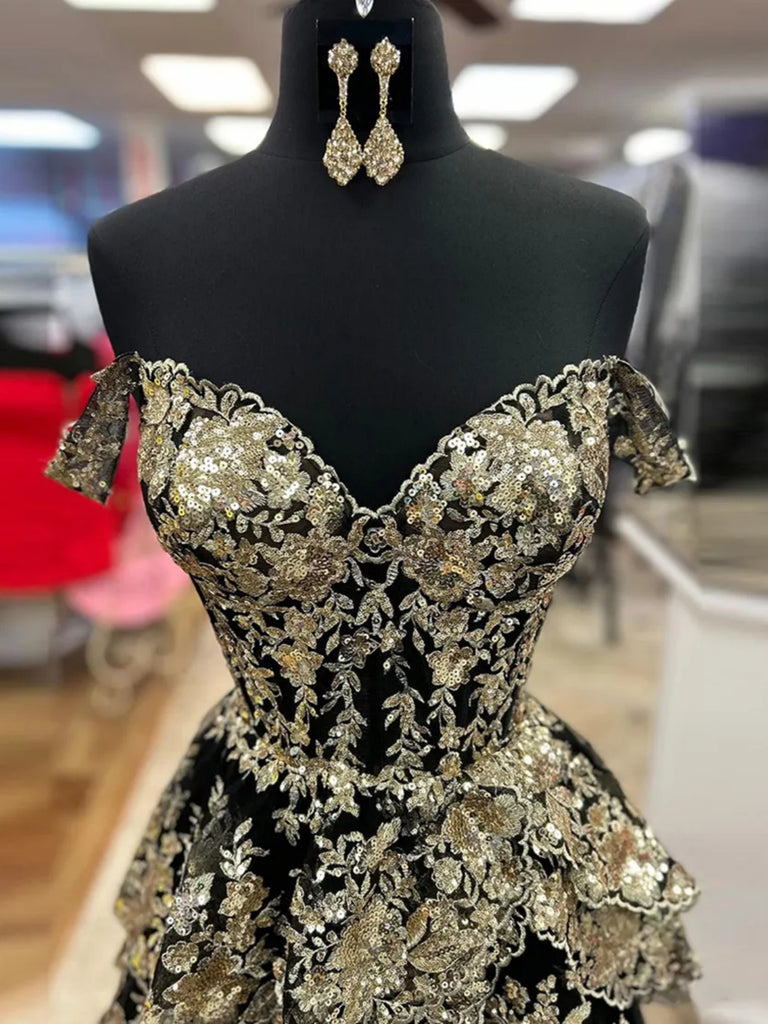 Off the Shoulder Muti Layered Long Prom Dresses, Off Shoulder Layered jbydress Off the Shoulder Muti Layered Long Prom Dresses, Off Shoulder Layered jbydress
