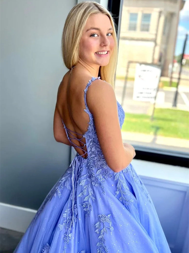 Purple Long Lace Prom Dress with Lace-up Back, Purple Long Lace Formal jbydress Purple Long Lace Prom Dress with Lace-up Back, Purple Long Lace Formal jbydress