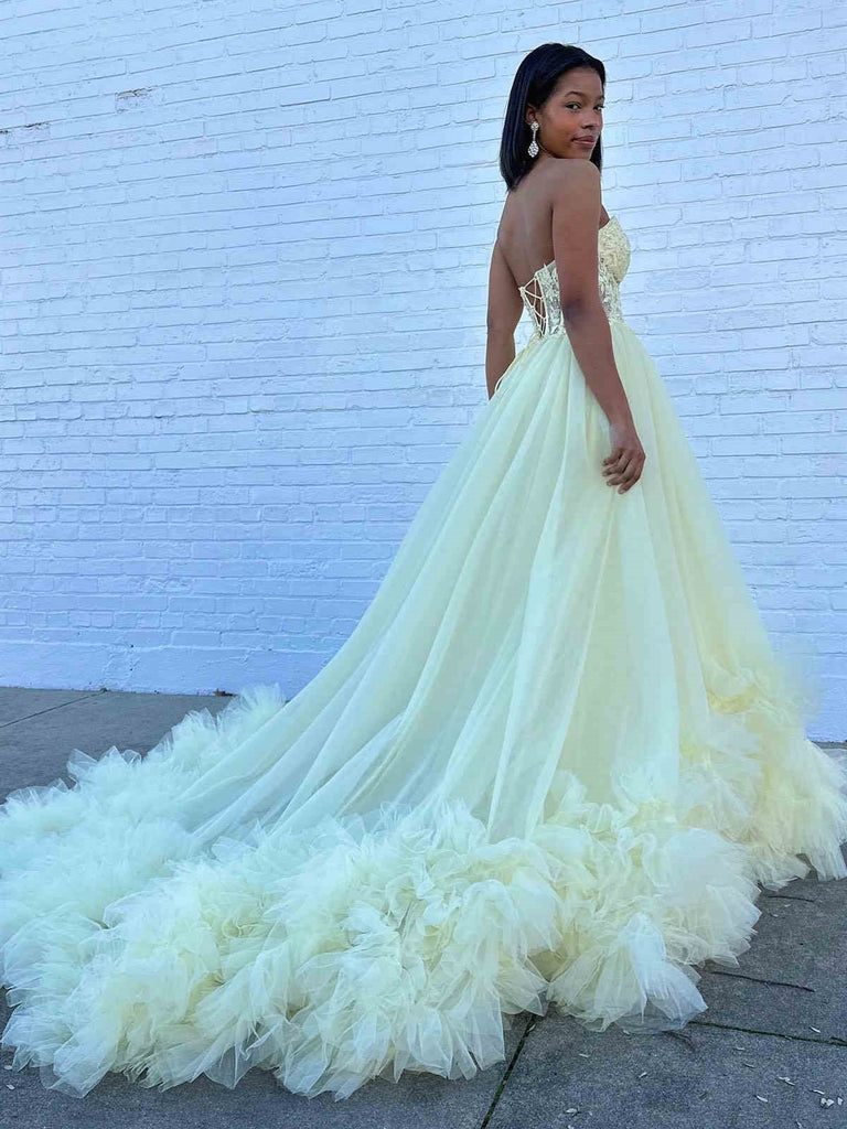 corset white prom dresses White Princess A Line Off the Shoulder White Corset Prom Dress with Lace Ruffles White / 00