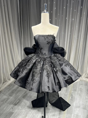 Short Black Lace Prom Dresses, Short Black Lace Formal Homecoming Dresses, Little Black Dresses