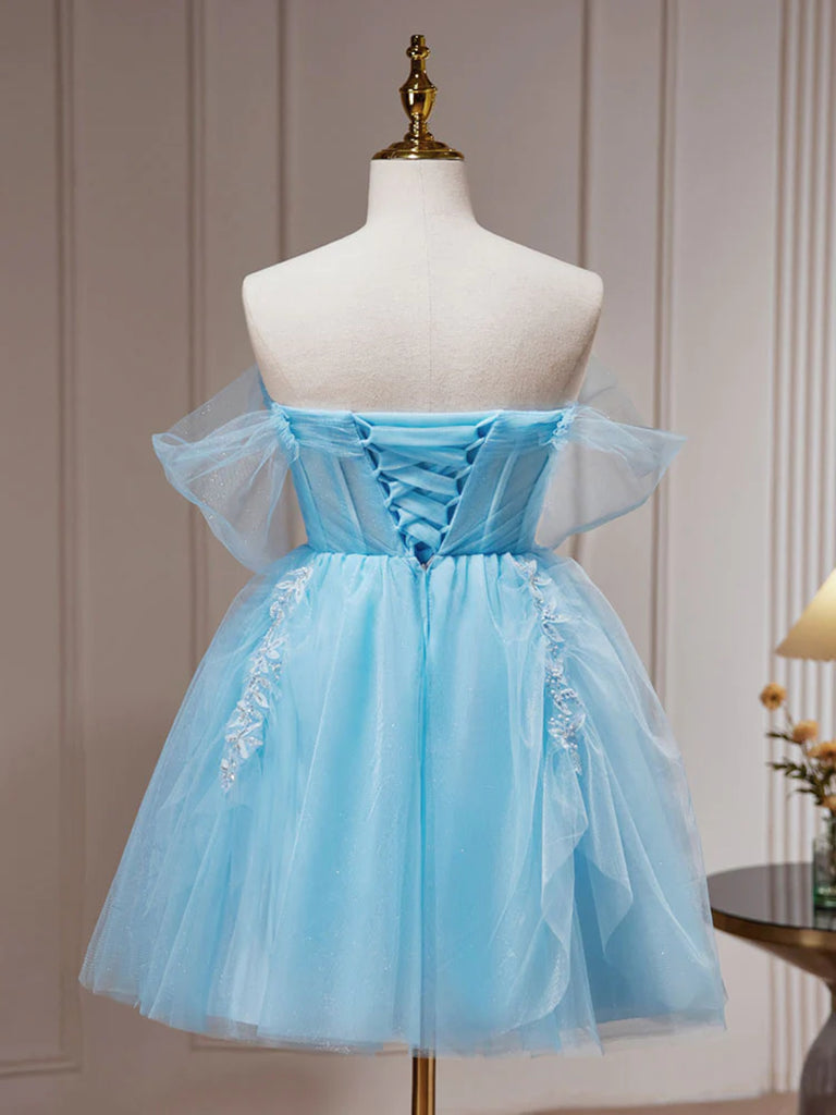 Short Blue Beaded Prom Dresses, Short Blue Graduation Homecoming Dress jbydress Short Blue Beaded Prom Dresses, Short Blue Graduation Homecoming Dress jbydress