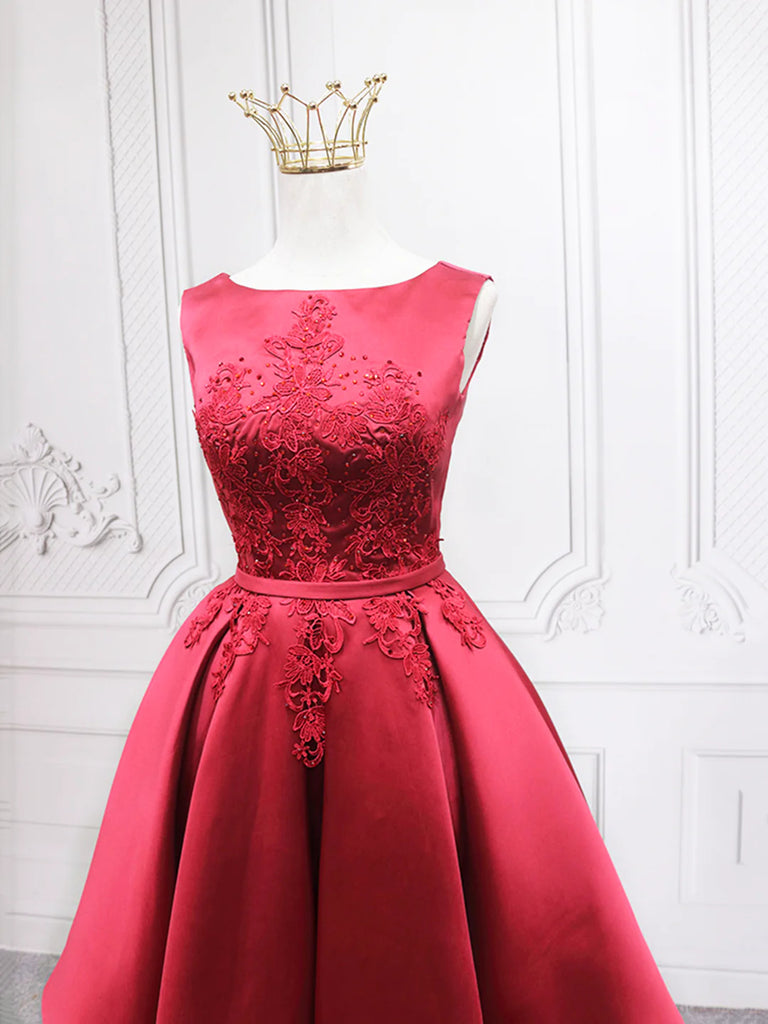 Short Burgundy Floral Prom Dresses, Short Wine Red Floral Formal Homec jbydress Short Burgundy Floral Prom Dresses, Short Wine Red Floral Formal Homec jbydress
