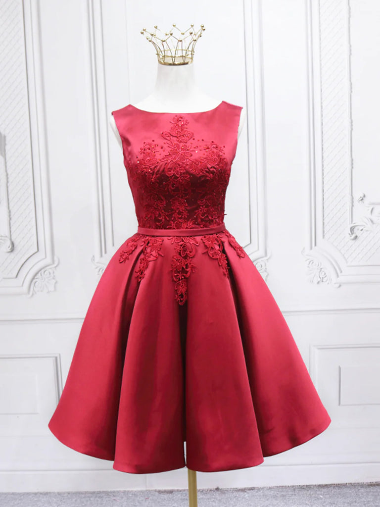 Short Burgundy Floral Prom Dresses, Short Wine Red Floral Formal Homec jbydress Short Burgundy Floral Prom Dresses, Short Wine Red Floral Formal Homec jbydress