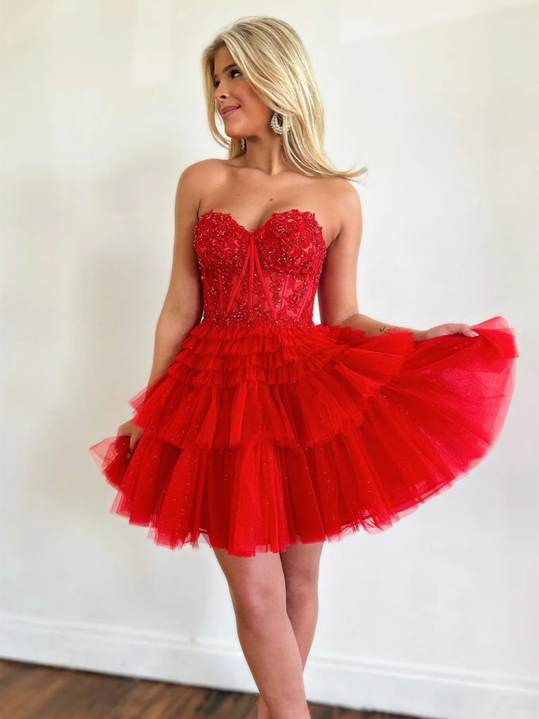 short layered dress Blossom Pink Short Tiered Dress R&Y
