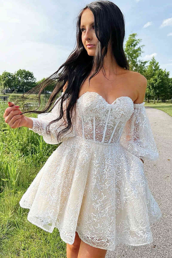 Short Sleeves Short Blue Black Champagne Red Lace Prom Dresses, Short jbydress Short Sleeves Short Blue Black Champagne Red Lace Prom Dresses, Short jbydress
