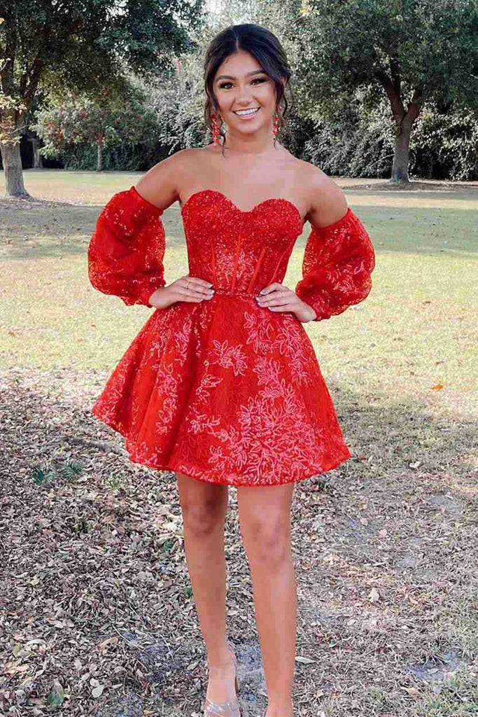 Short Sleeves Short Blue Black Champagne Red Lace Prom Dresses, Short jbydress Short Sleeves Short Blue Black Champagne Red Lace Prom Dresses, Short jbydress