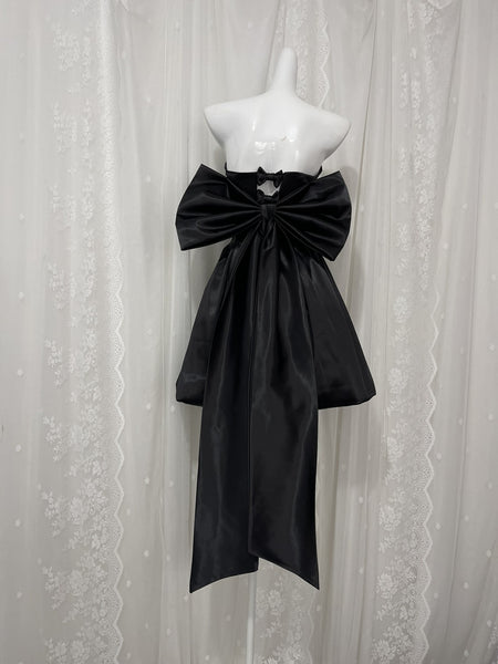 Strapless Short Black White Prom Dresses, Short Black White Formal Homecoming Dresses