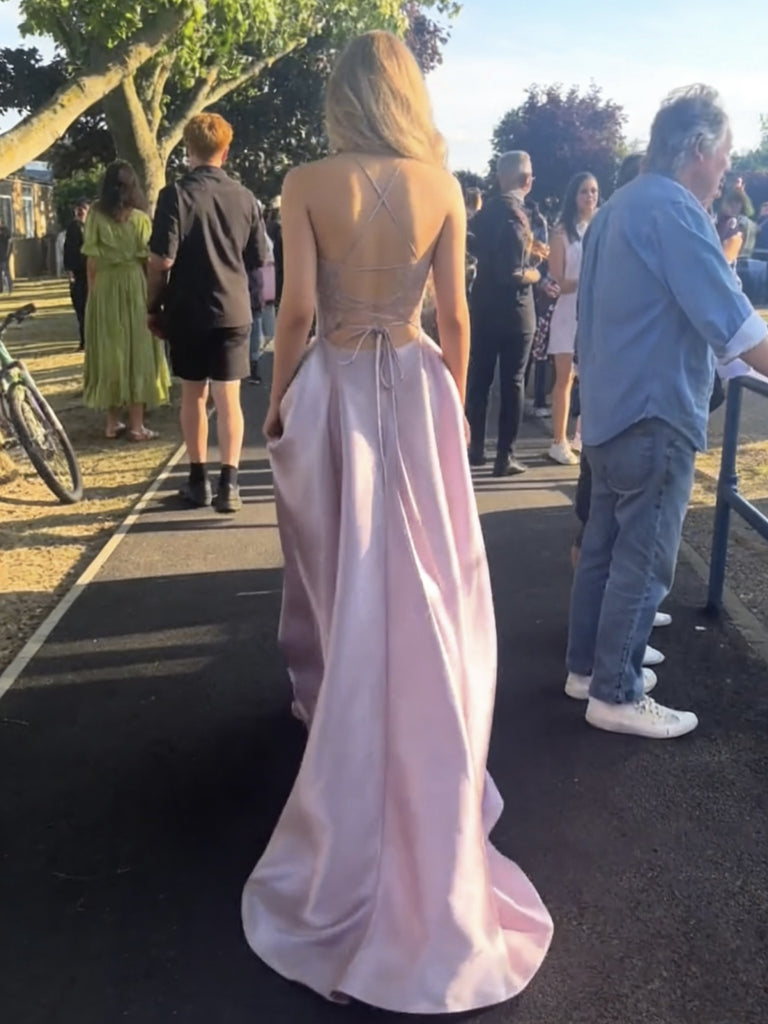 V Neck Purple Backless Long Prom Dresses, Open Back Purple Lace Formal jbydress V Neck Purple Backless Long Prom Dresses, Open Back Purple Lace Formal jbydress