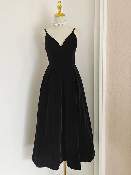 V Neck Short Burgundy Black Velvet Prom Dresses, Wine Red Black Short Velvet Formal Homecoming Dresses