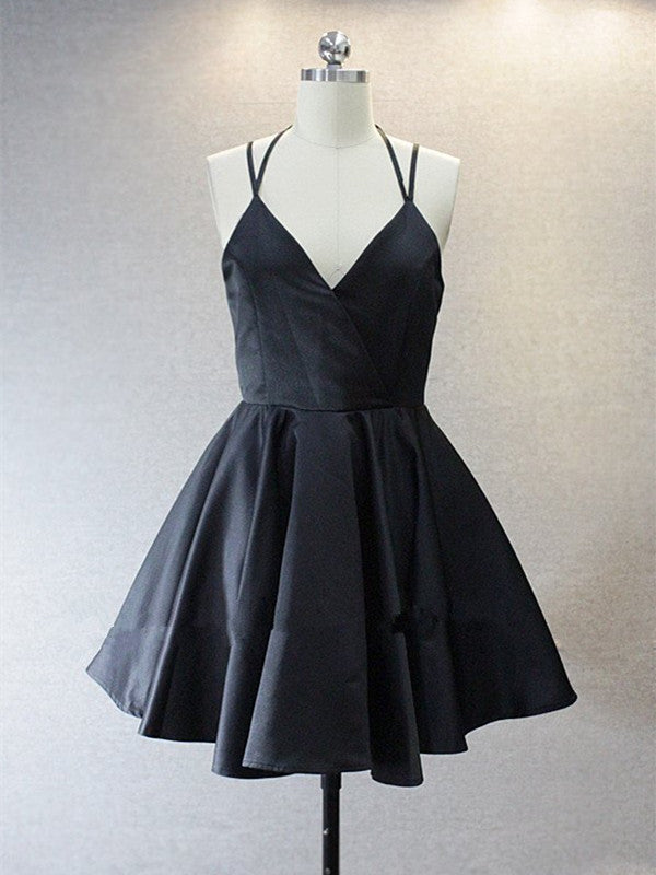 A Live V Neck Short Black Prom Dress, Short Black Homecoming Dress, Gr jbydress A Live V Neck Short Black Prom Dress, Short Black Homecoming Dress, Gr jbydress