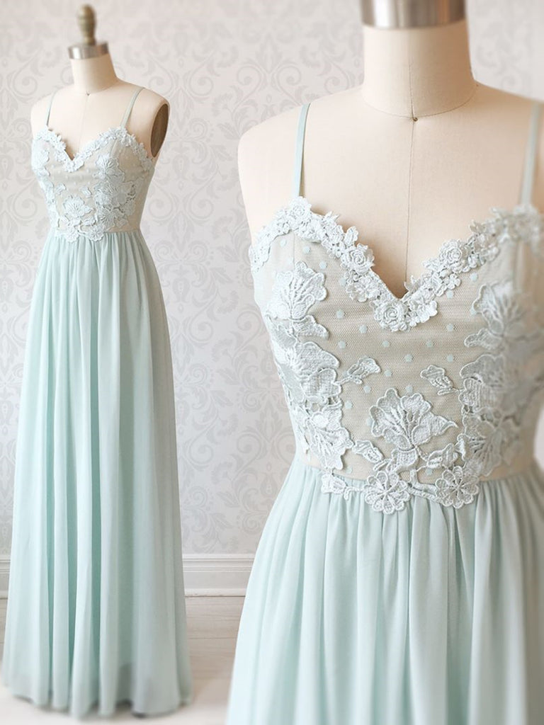 Sweetheart Neck Spaghetti Straps Mint Green Lace Prom Dresses, Mint Gr jbydress Sweetheart Neck Spaghetti Straps Mint Green Lace Prom Dresses, Mint Gr jbydress