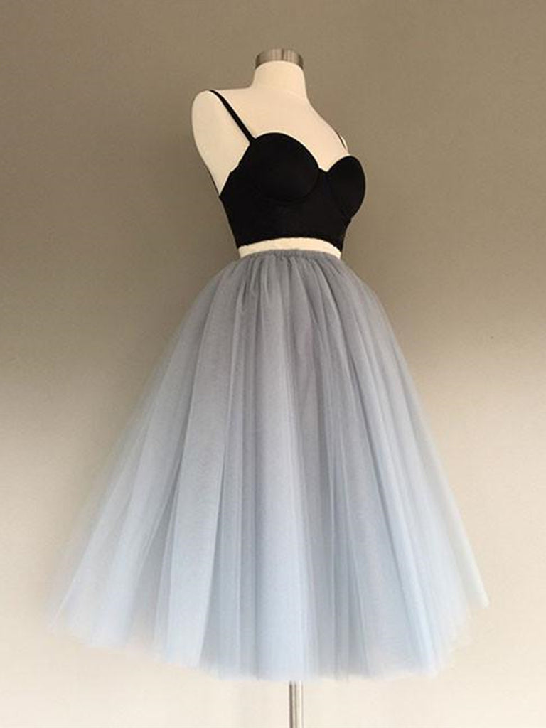 2 Pieces Black Gray Short Prom Dresses, Two Pieces Short Black Gray Fo jbydress 2 Pieces Black Gray Short Prom Dresses, Two Pieces Short Black Gray Fo jbydress