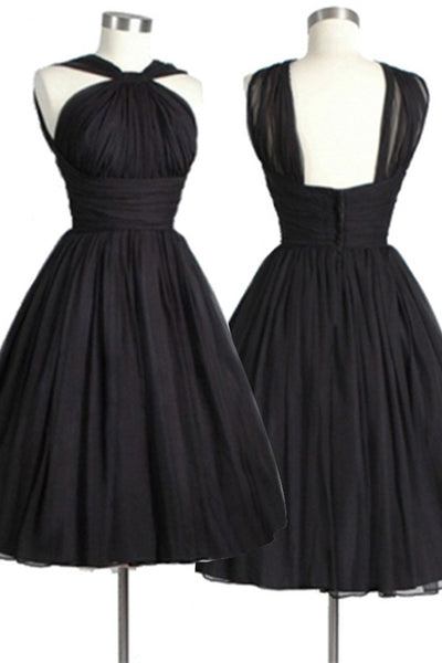 Custom Made A Line Black Short Prom Dresses, Black Short Formal Dresses, Graduation Dresses, Homecoming Dresses