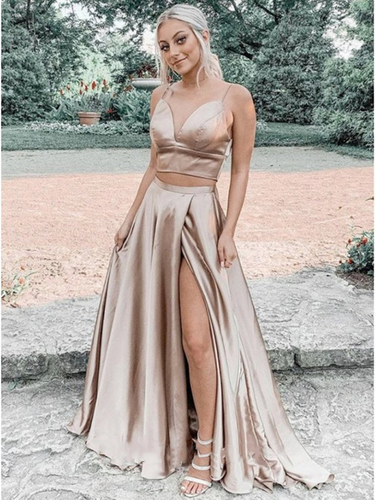 YNP Mall | Long Gown Wedding Gown Champagne Gold Evening Dresses With Cape  A Line Sexy V-neck A-line Shiny Luxury Beading Shawl Formal Celebrity Prom Gown  evening dress Elegant Dress For Night