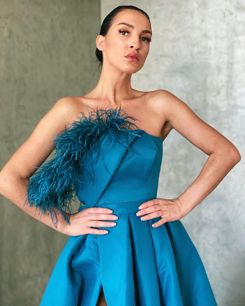A Line Peacock Blue Prom Dresses, Peacock Blue Floor Length Formal Eve jbydress A Line Peacock Blue Prom Dresses, Peacock Blue Floor Length Formal Eve jbydress