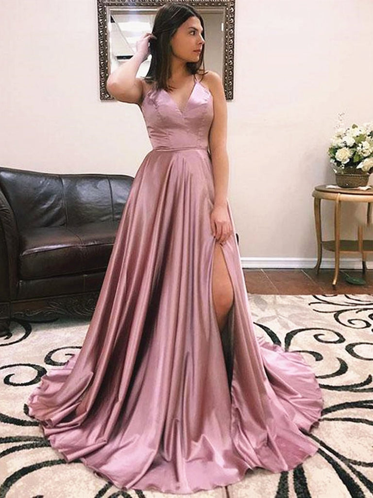 Dress Dusty Pink Ella Light Pink Off Shoulder Formal Maxi Dress