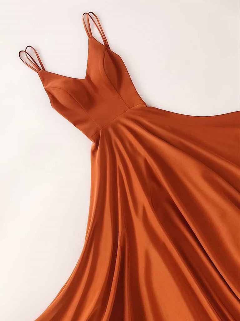 A Line V Neck Floor Length Satin Prom Dresses, V Neck Satin Long Forma jbydress A Line V Neck Floor Length Satin Prom Dresses, V Neck Satin Long Forma jbydress