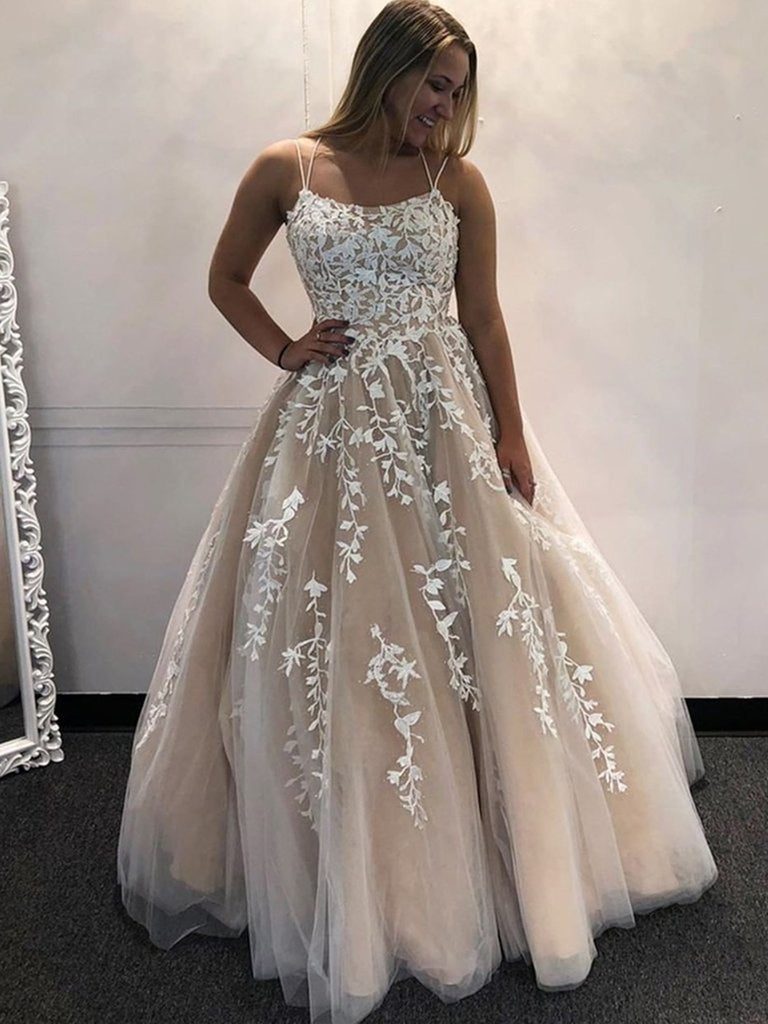 Backless Champagne Lace Wedding Dresses, Open Back Champagne Lace Form jbydress Backless Champagne Lace Wedding Dresses, Open Back Champagne Lace Form jbydress