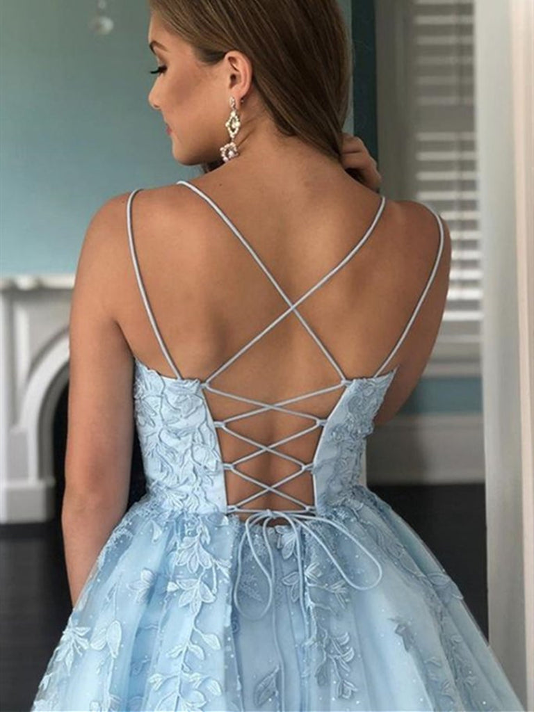 Backless Short Blue Lace Prom Dresses, Short Blue Lace Graduation Home jbydress Backless Short Blue Lace Prom Dresses, Short Blue Lace Graduation Home jbydress