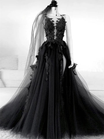 Sweetheart Neck Black Prom Dress with Gold Lace, Black Gold Lace Forma jbydress Sweetheart Neck Black Prom Dress with Gold Lace, Black Gold Lace Forma jbydress