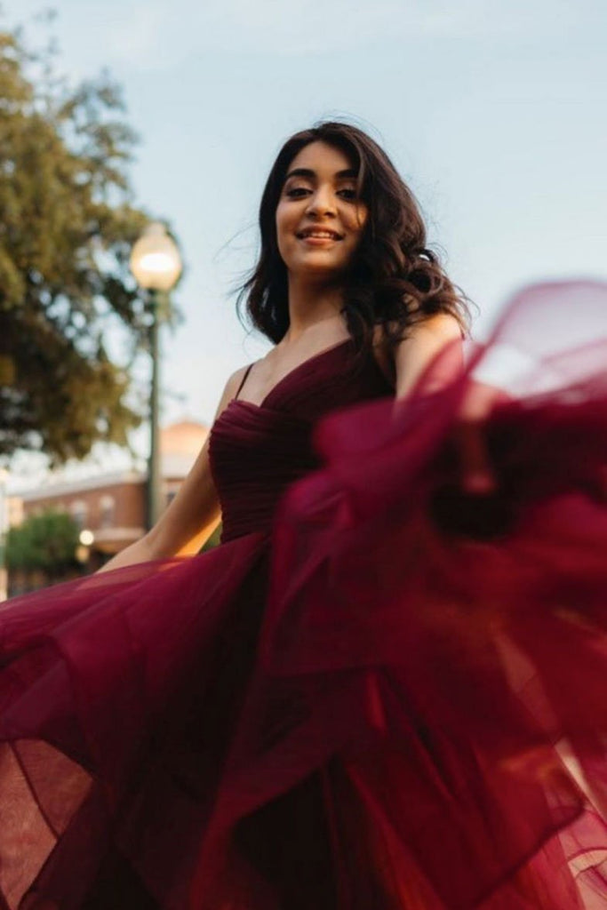 Burgundy High Low Prom Dresses, Wine Red High Low Formal Evening Dress jbydress Burgundy High Low Prom Dresses, Wine Red High Low Formal Evening Dress jbydress