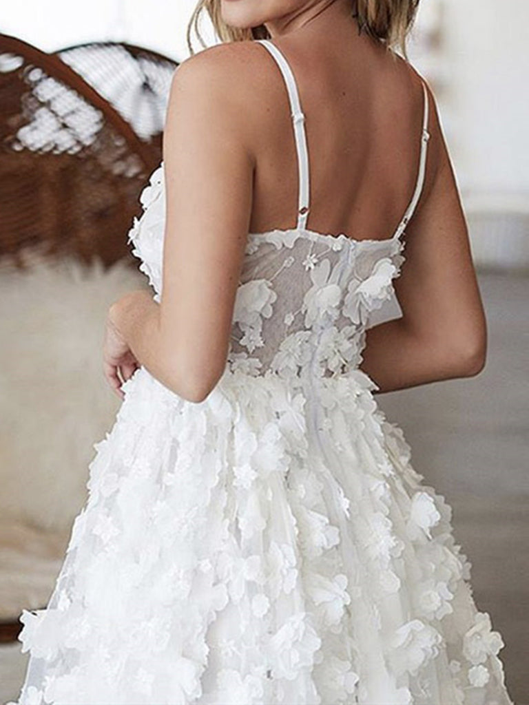 Cute V Neck White Short Lace Prom Dresses, White Short Lace Formal Hom jbydress Cute V Neck White Short Lace Prom Dresses, White Short Lace Formal Hom jbydress