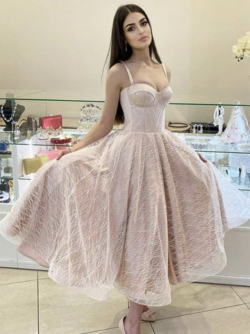 Double Strap Shiny Champagne Tulle Prom Dresses, Shiny Champagne Tulle Long Formal Evening Dresses