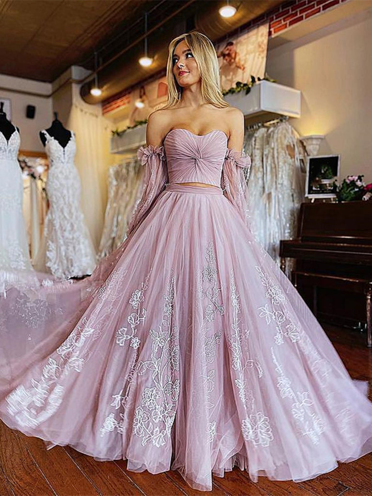 Light Purple Floral Lace Prom Dresses, Light Purple Floral Lace Formal jbydress Light Purple Floral Lace Prom Dresses, Light Purple Floral Lace Formal jbydress
