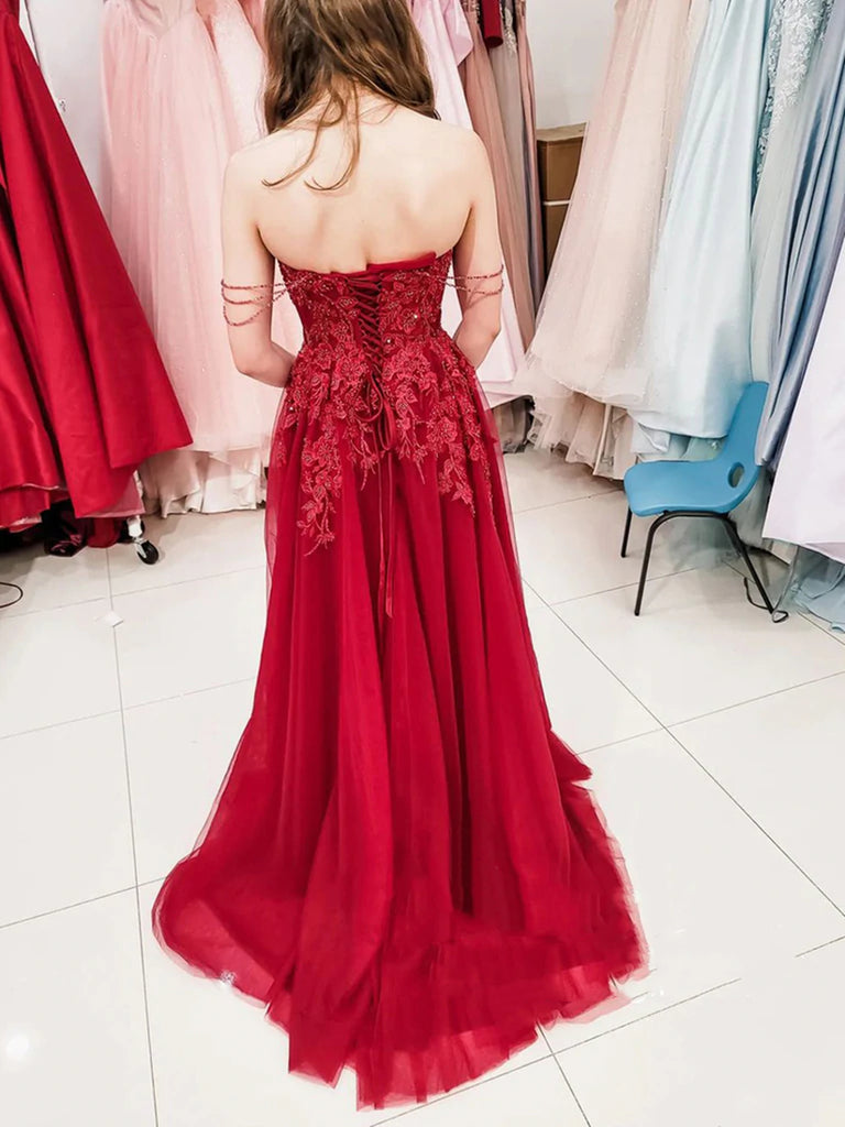 Off the Shoulder Burgundy Lace Prom Dresses, Off Shoulder Wine Red Lac jbydress Off the Shoulder Burgundy Lace Prom Dresses, Off Shoulder Wine Red Lac jbydress