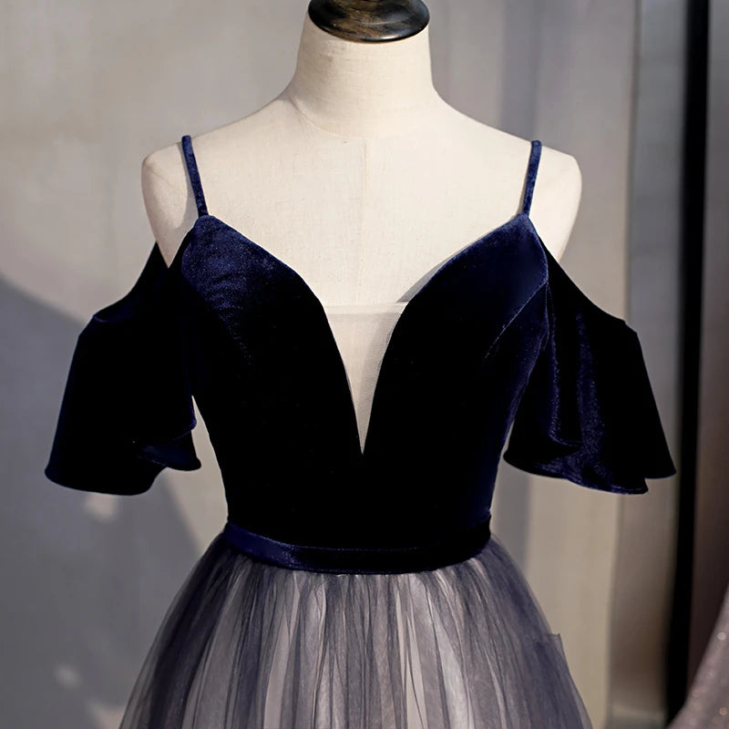 Off the Shoulder Dark Blue Ombre Long Prom Dresses, Ombre Blue Long Fo jbydress Off the Shoulder Dark Blue Ombre Long Prom Dresses, Ombre Blue Long Fo jbydress
