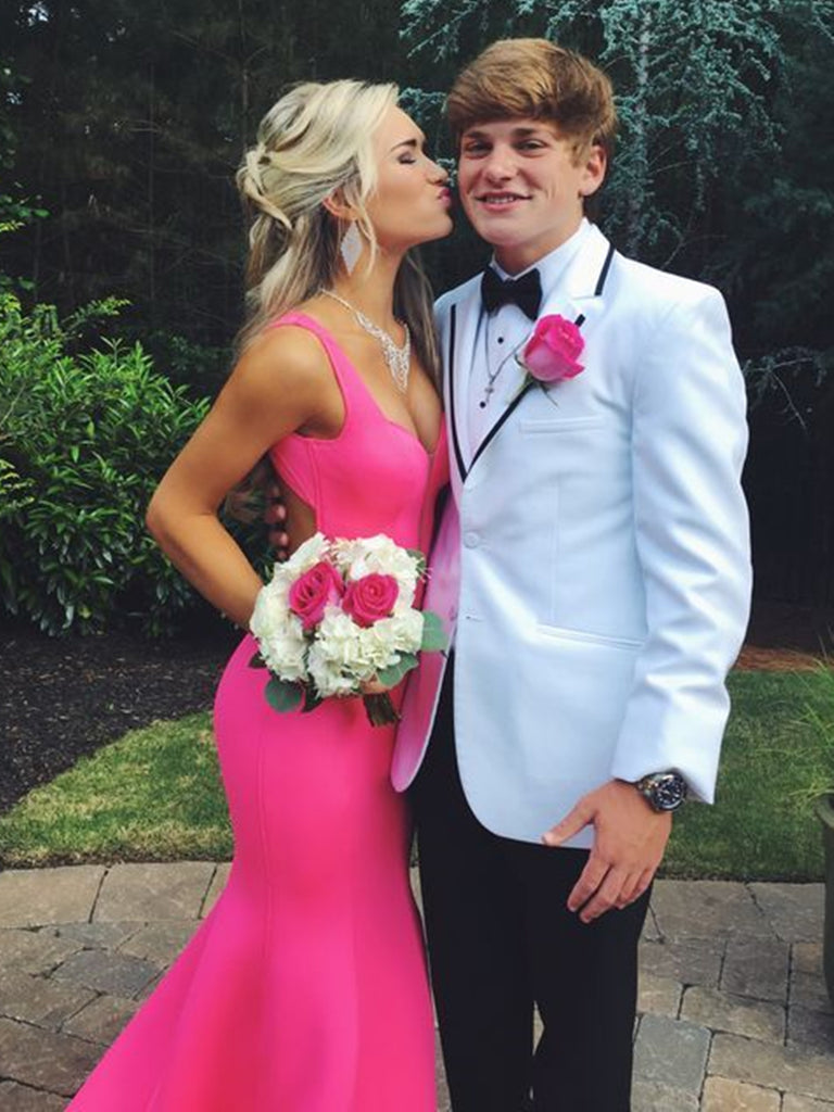 Pink Sweetheart Neck Open Back Mermaid Prom Dresses, Pink Mermaid Form jbydress Pink Sweetheart Neck Open Back Mermaid Prom Dresses, Pink Mermaid Form jbydress