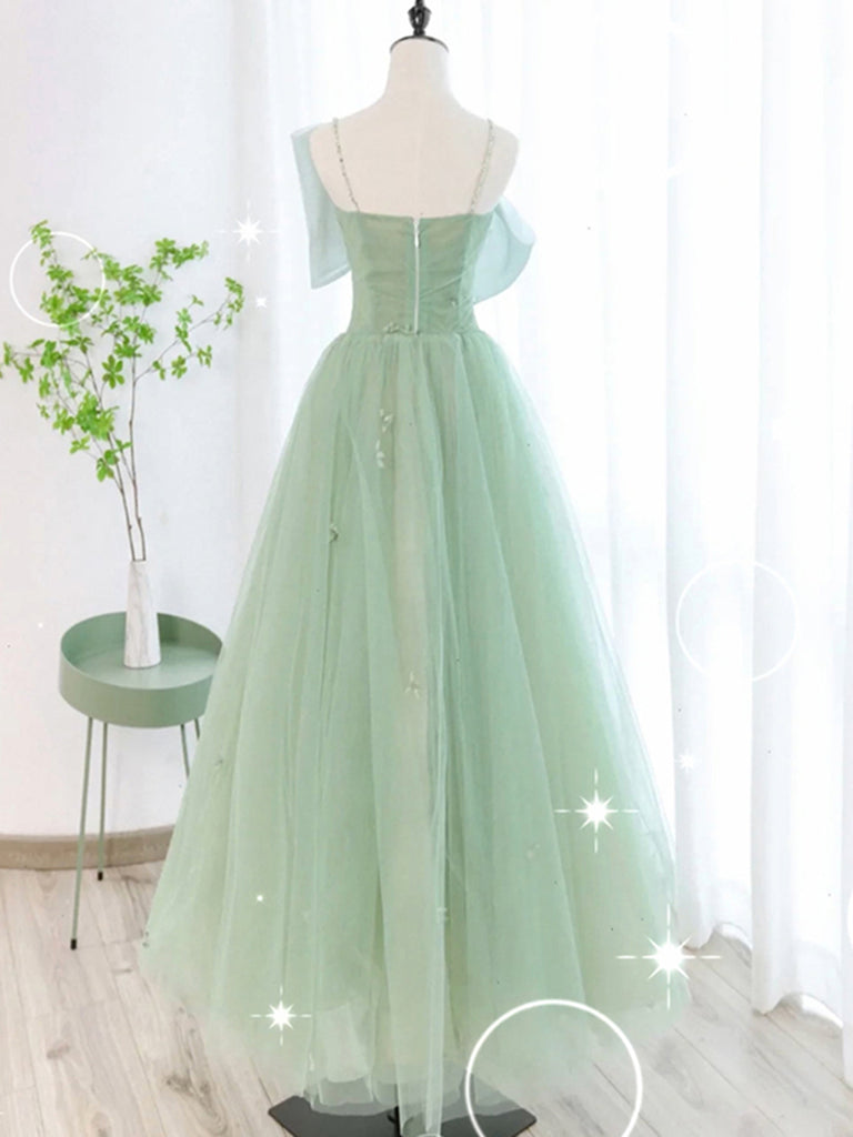 Sage Tulle Long Prom Dresses, Sage Tulle Long Formal Homecoming Dresse jbydress Sage Tulle Long Prom Dresses, Sage Tulle Long Formal Homecoming Dresse jbydress