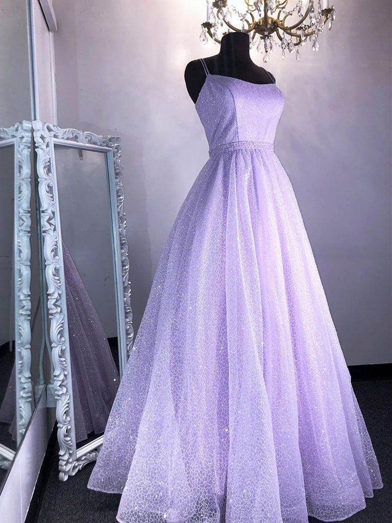 Shiny Lilac Long Prom Dresses, Purple Long Formal Evening Graduation D jbydress Shiny Lilac Long Prom Dresses, Purple Long Formal Evening Graduation D jbydress