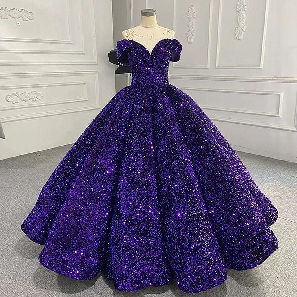 Shiny Off the Shoulder Burgundy Purple Long Prom Dresses, Wine Red Pur jbydress Shiny Off the Shoulder Burgundy Purple Long Prom Dresses, Wine Red Pur jbydress