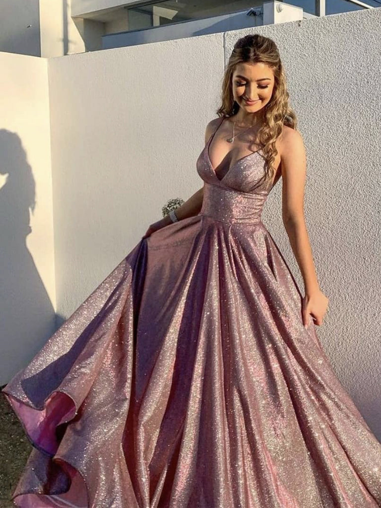 Shiny V Neck Lace Prom Dresses, Shiny V Neck Long Formal Evening Dress jbydress Shiny V Neck Lace Prom Dresses, Shiny V Neck Long Formal Evening Dress jbydress