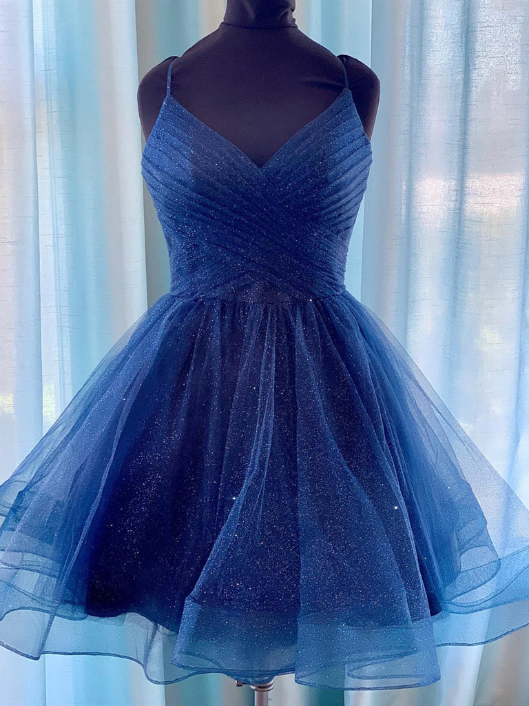 Shiny V Neck Short Blue Green White Prom Dresses, Shiny Short V Neck F jbydress Shiny V Neck Short Blue Green White Prom Dresses, Shiny Short V Neck F jbydress