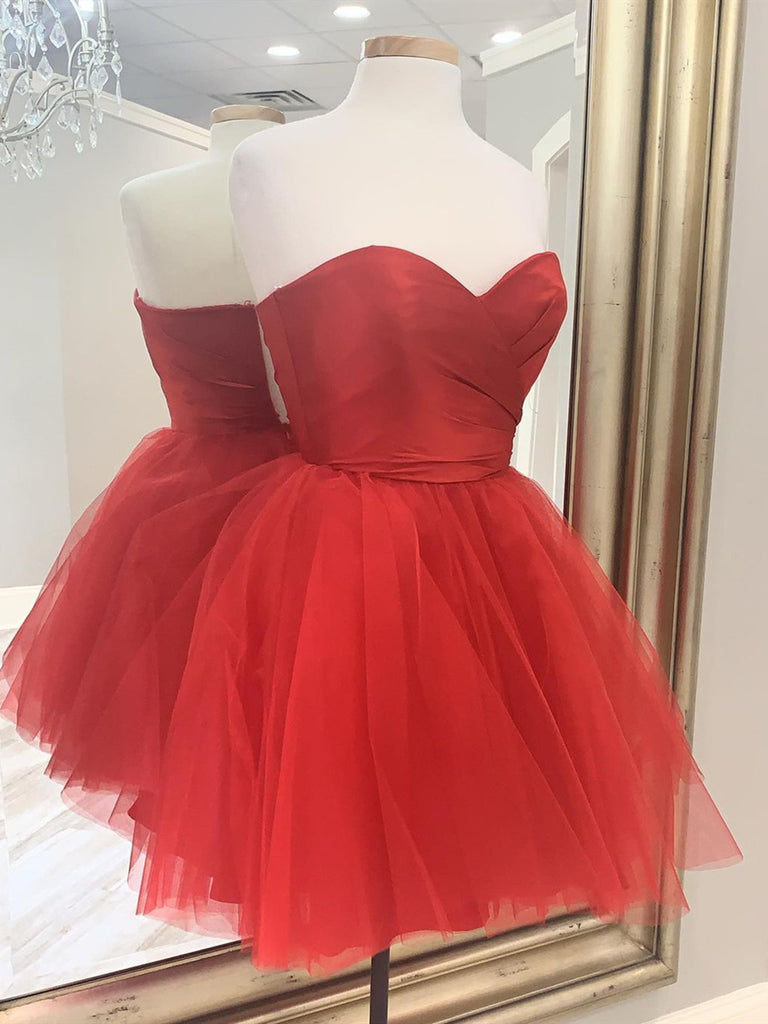 Sweetheart Neck Short Red Prom Dresses, Short Red Formal Graduation Dr jbydress Sweetheart Neck Short Red Prom Dresses, Short Red Formal Graduation Dr jbydress