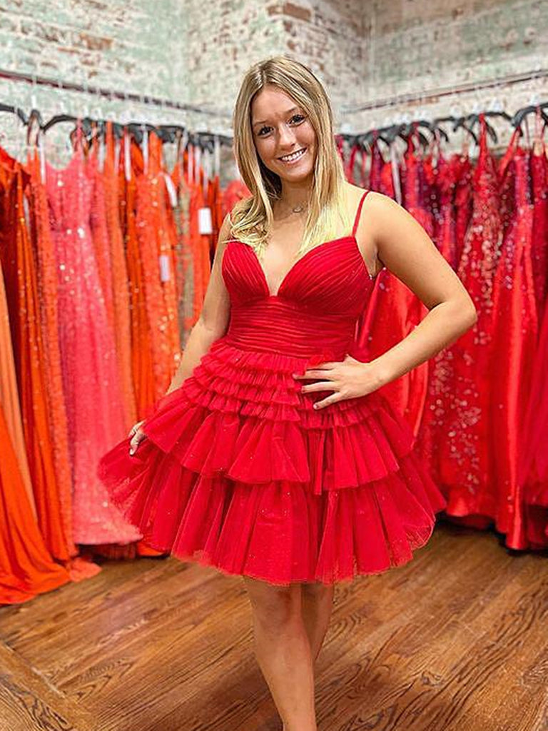 bluish red dress Glamorous One Shoulder Blue-Red Sequins Party Prom Dress (36216405)