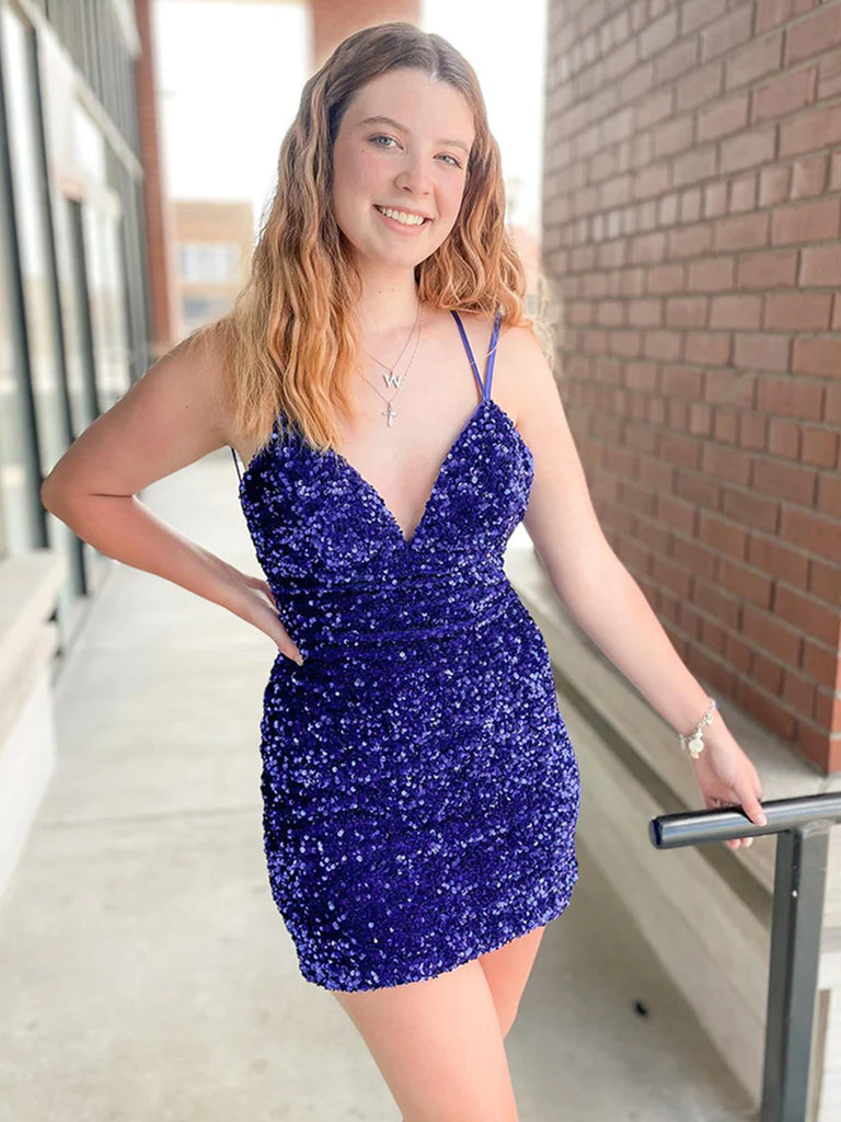 V Neck Short Royal Blue Black Prom Dresses, Royal Blue Black Formal Ho jbydress V Neck Short Royal Blue Black Prom Dresses, Royal Blue Black Formal Ho jbydress