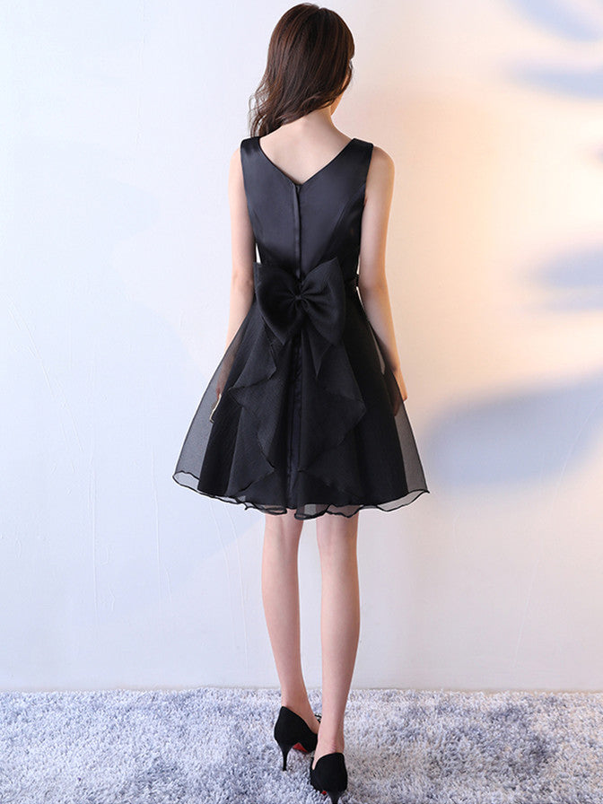Custom Made A Line Short Black Prom Dresses, Short Black Graduation Dr jbydress Custom Made A Line Short Black Prom Dresses, Short Black Graduation Dr jbydress