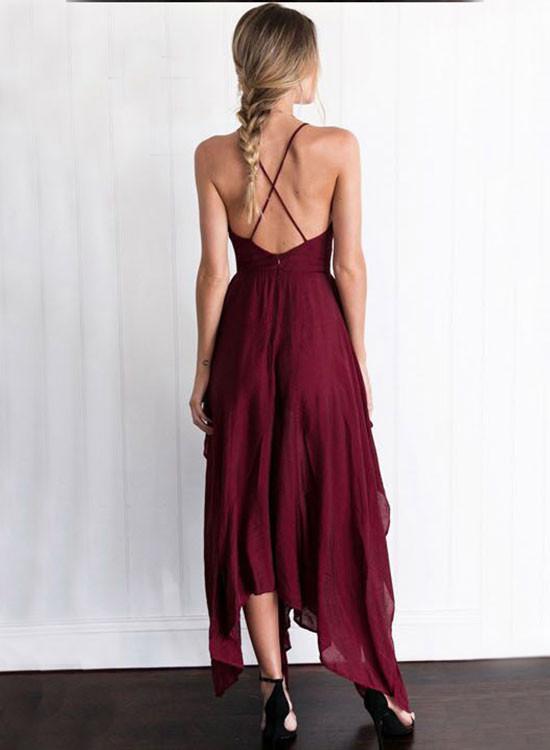 A Line V Neck Backless Long Maroon/Burgundy Prom Dresses, Backless For jbydress A Line V Neck Backless Long Maroon/Burgundy Prom Dresses, Backless For jbydress