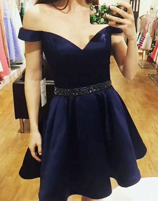 A Line Off Shoulder Burgundy/Navy Blue Short Prom Dresses, Short Gradu jbydress A Line Off Shoulder Burgundy/Navy Blue Short Prom Dresses, Short Gradu jbydress