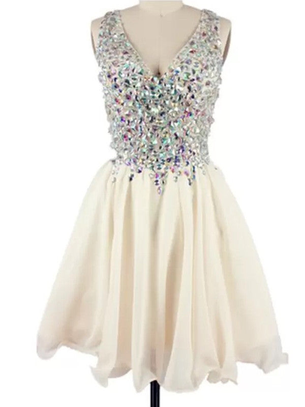 Custom Made A Line Champagne Short Prom Dresses, Short Homecoming Dres jbydress Custom Made A Line Champagne Short Prom Dresses, Short Homecoming Dres jbydress