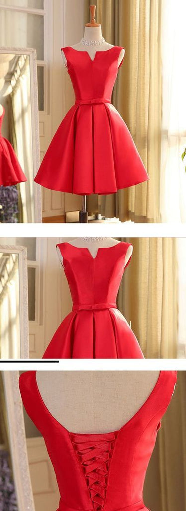 A Line Short Red Mini Prom Dresses, Short Red Homecoming Dresses, Form jbydress A Line Short Red Mini Prom Dresses, Short Red Homecoming Dresses, Form jbydress